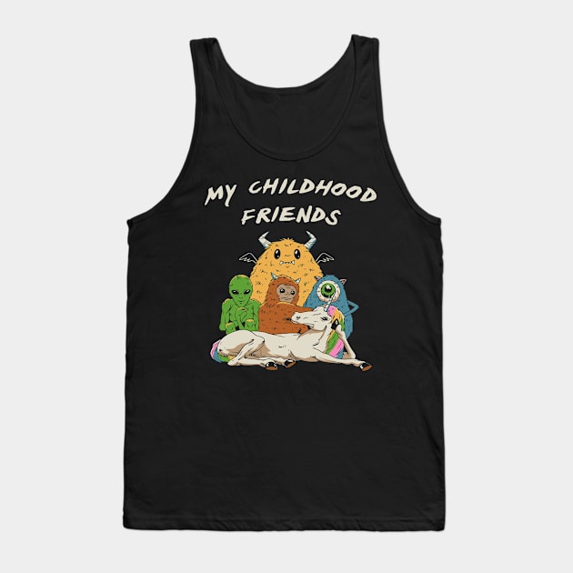 Imaginary Friends Club Tank Top by Vincent Trinidad Art